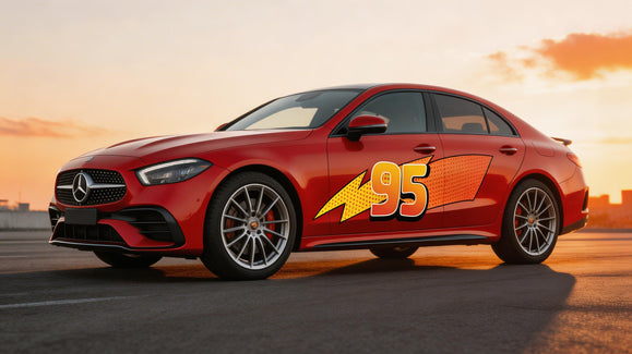 Mercedes-Benz C-Class x Lightning McQueen 95: Track Beat in the Star Emblem