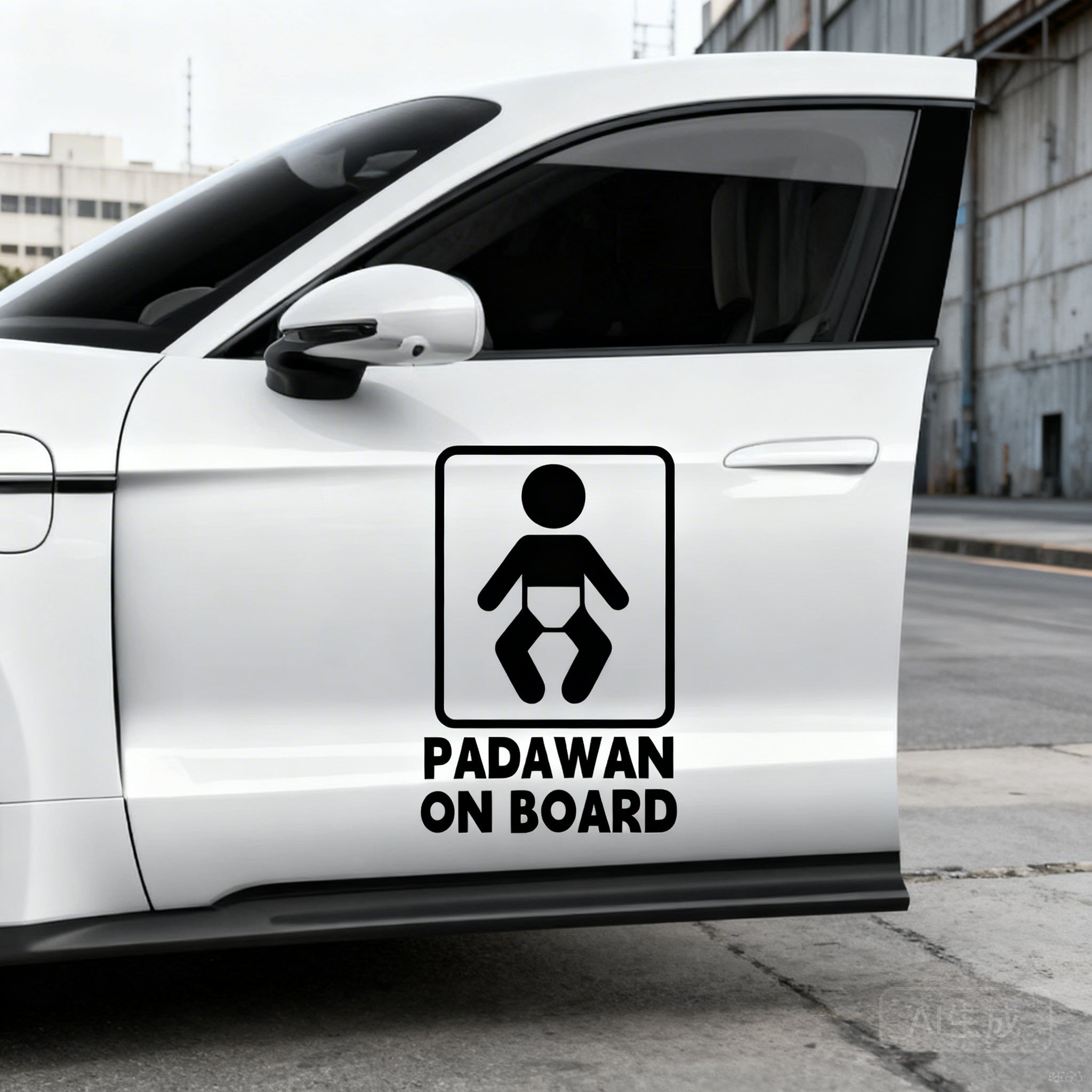 SKT-016 Minimalist Vinyl Sticker for Cars - Clean Style, Clever Message