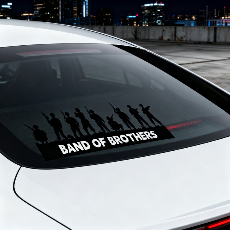SKT-021 Warrior Silhouette Vinyl Decal - Matte Black & White Vehicle Sticker